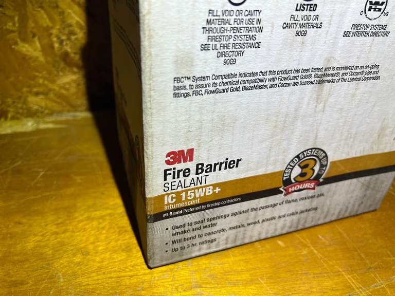 3M fire barrier sealant, one seal box of 12, see pictures for details.