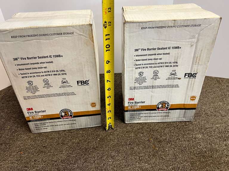 3M fire barrier sealant, two boxes of 12, boxes are still sealed, see pictures for details.