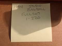 (2) 1994 DONRUSS STUDIO BASEBALL CARD SETS
