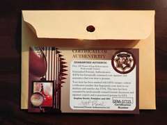 AUTHENTICATED MIAMI DOLPHINS, LARRY LITTLE AUTOGRAPHED PLAQUE