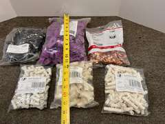 Assorted plumbing fittings, tub is NOT included, see pictures for details.