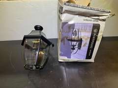 Portfolio lighting wall lantern, still new in the box, see pictures for details.