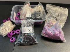 Assorted PEX plumbing fittings, tub is not included, see pictures for details.