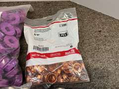 Assorted plumbing fittings, tub is NOT included, see pictures for details.