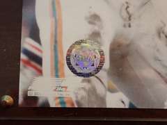 AUTHENTICATED MIAMI DOLPHINS, LARRY LITTLE AUTOGRAPHED PLAQUE