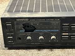 Kenwood stereo integrated amplifier KA – 95 powers up, front face is damaged, see pictures for details.