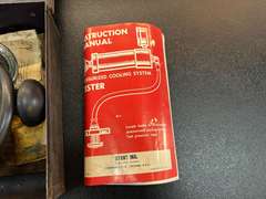 Cooling system pressure test tester, comes with a carrying case, see for details.