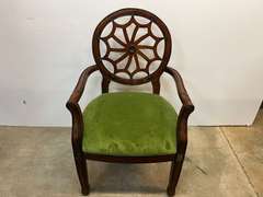 Vintage Georgian style spider back armchair, see pictures for details.