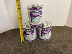 Weld•On plumbing primer, 3 quarts, tub is NOT included, see pictures for details.