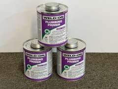 Weld•On plumbing primer, 3 quarts, tub is NOT included, see pictures for details.