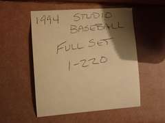 (2) 1994 DONRUSS STUDIO BASEBALL CARD SETS