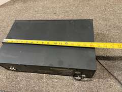 Kenwood stereo double cassette deck KX-55W, powers up, four push buttons have broken bottoms, see pictures for details.