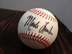 AUTOGRAPHED LITTLE LEAGUE BASEBALL - APPEARS TO BE HANDSIGNED BY MARK LEMKE