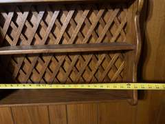 DEN… Wall mount display shelf with lattice back, see pictures for details.