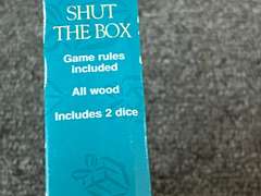 “Shut The Box” game, comes in the original box, please inspect as there is no guarantee all parts are there, see pictures for details.