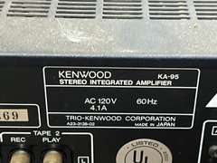Kenwood stereo integrated amplifier KA – 95 powers up, front face is damaged, see pictures for details.