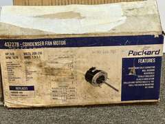 Packard-43727B condenser fan motor, appears to still be new in the box, see pictures for details.
