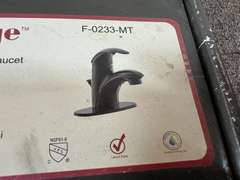 Derengge 4” single handle lavatory faucet, still new in the box, see pictures for details.