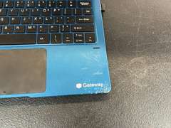 Gateway GWTC 116–2 BL laptop, working condition unknown, no cord, see pictures for details.