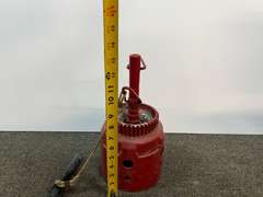 Primitive dinner bell, this piece was fashioned from an old transmission part, see pictures for details.