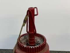 Primitive dinner bell, this piece was fashioned from an old transmission part, see pictures for details.