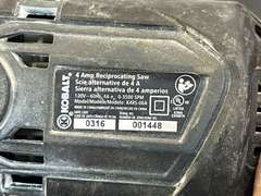 Kobalt reciprocating saw, powers up, see pictures for details.