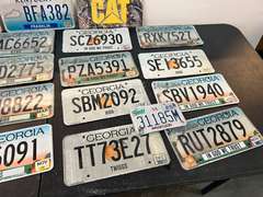 Assorted License plates, approximately 25, see pictures for details.