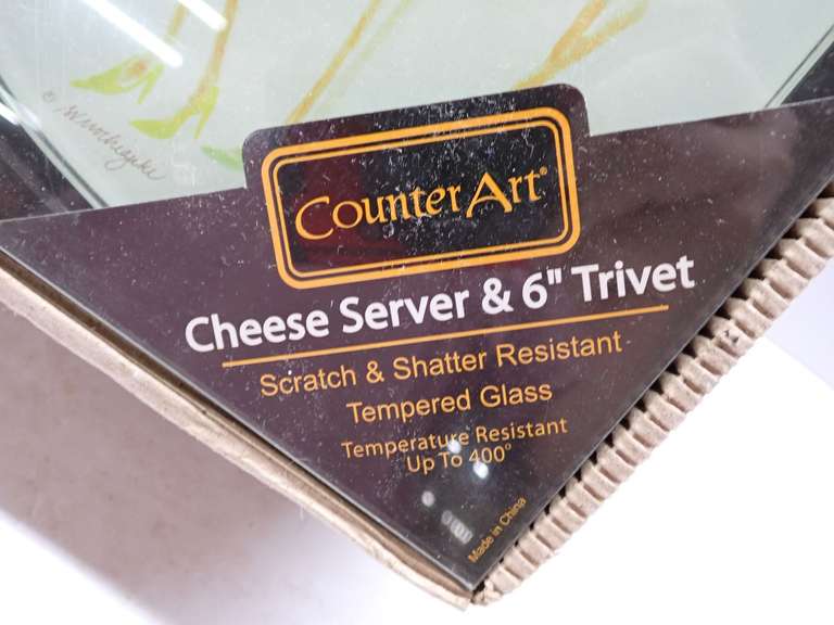 CounterArt Cheese Server and Trivet Set