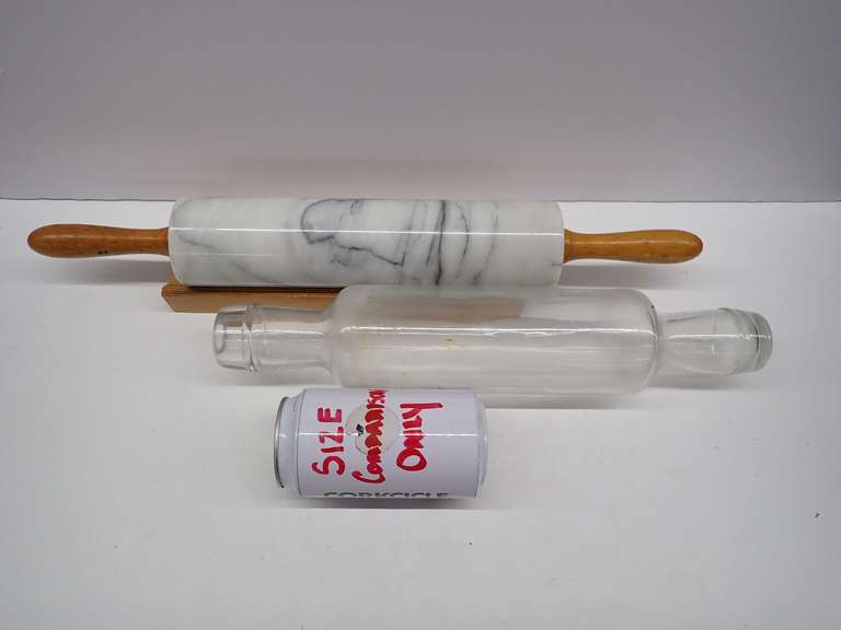 Vintage Marble & Glass Rolling Pins