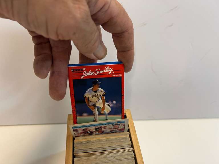 Small container of unsearched sports cards, see pictures for details.