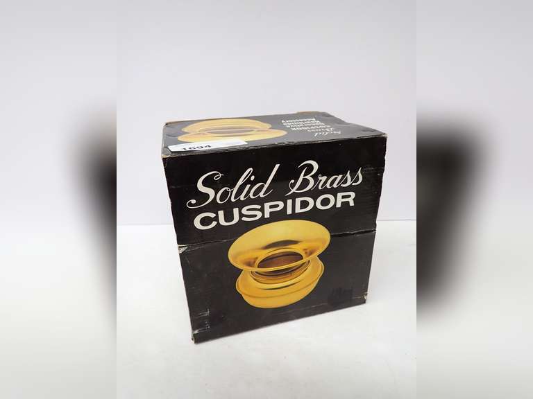 Solid Brass Cuspidor Decorative Hearthside Accessory
