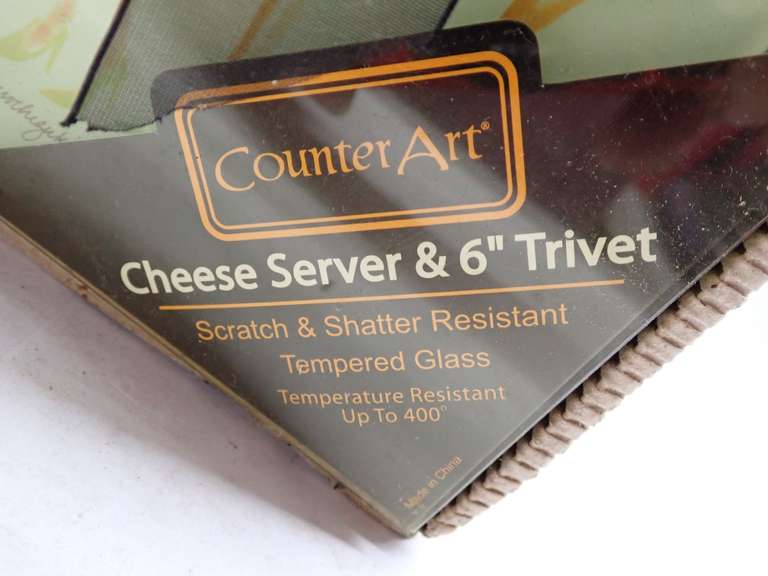 CounterArt Cheese Server and Trivet Set