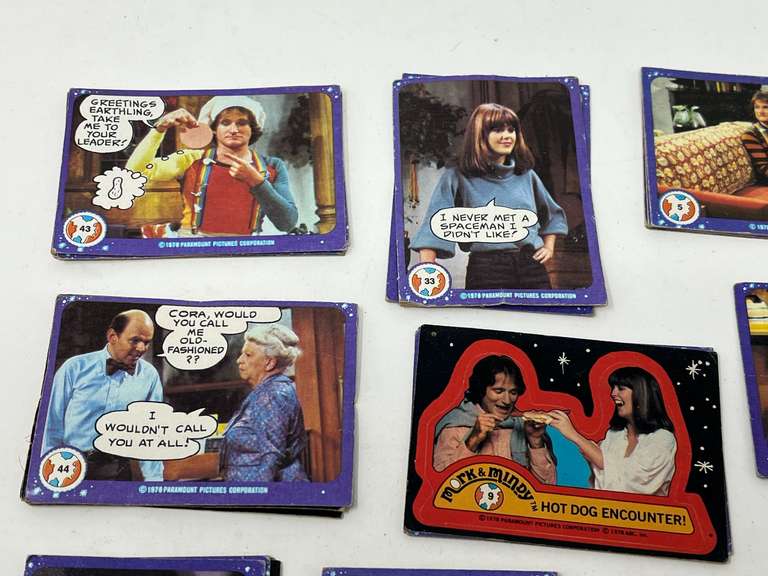 Mork and Mindy trading cards, see pictures for details.
