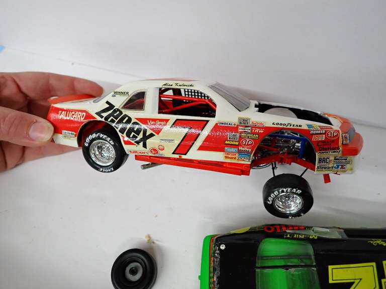 Collection of Racing Cars -Plastic and Die Cast - Some in need of repair.
