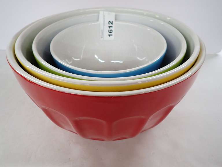 Complete Kitchen Colorful Ceramic Mixing Bowls - Set of 4