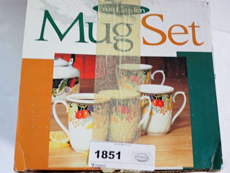 Fruit Garden Mug Set - Four Mugs