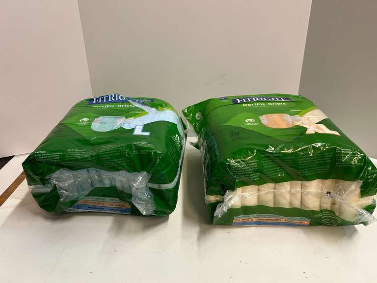Medline FitRight OptiFit briefs, L and XL, see pictures for details.