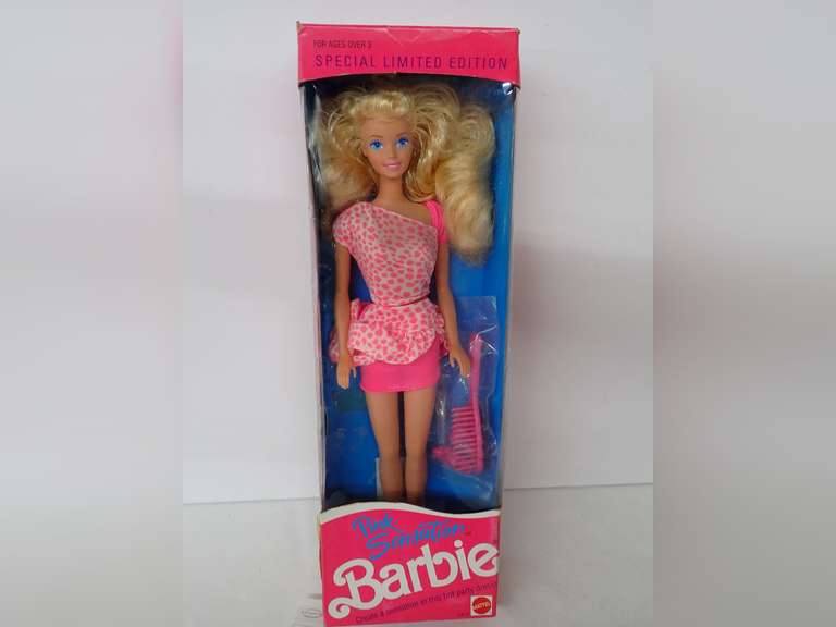 1990s Pink Sensation Barbie Doll
