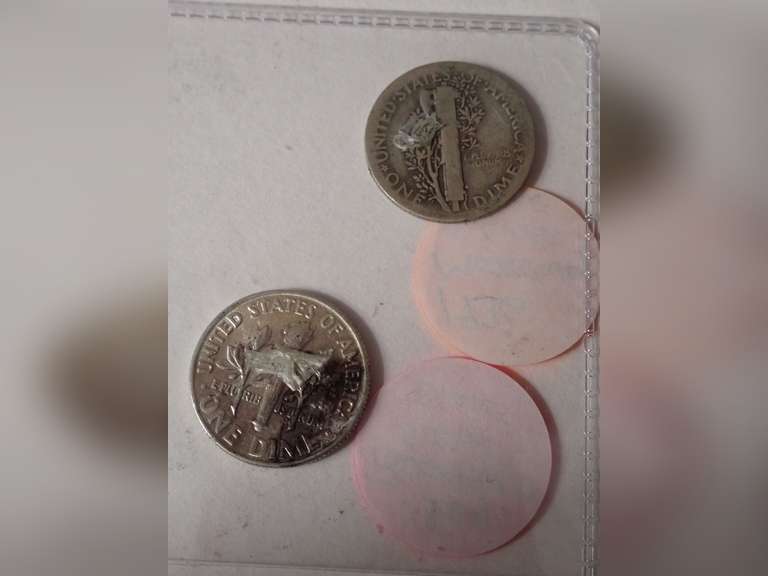 1964 ROOSEVELT DIME & 1936 MERCURY DIME