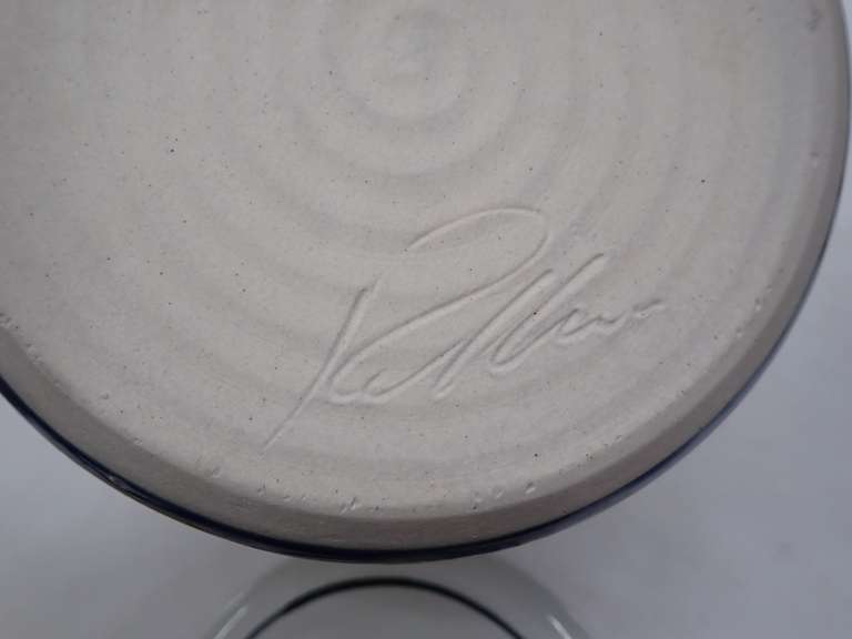 Signed Pottery Covered Casserole Dish