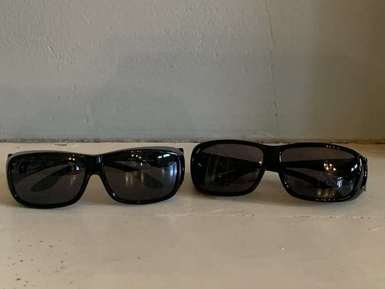 2 PAIR NICE POLAR SHIELD SUNGLASSES - DINETTE