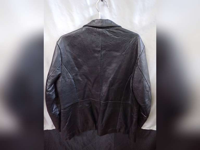Excelled Collection Black Leather Jacket - Size XL