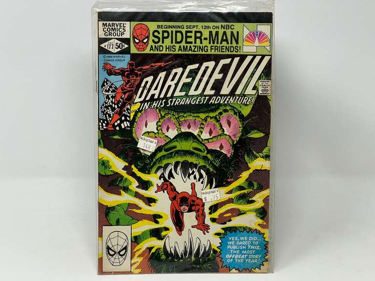 Vintage Marvel Spider-Man comic book, "Daredevil, In His Strangest Adventure!" December 1980 edition, See pictures for details.