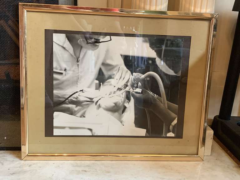 8 VINTAGE DENTIST FRAMED PRINTS (VARIOUS SIZES) - DINING ROOM