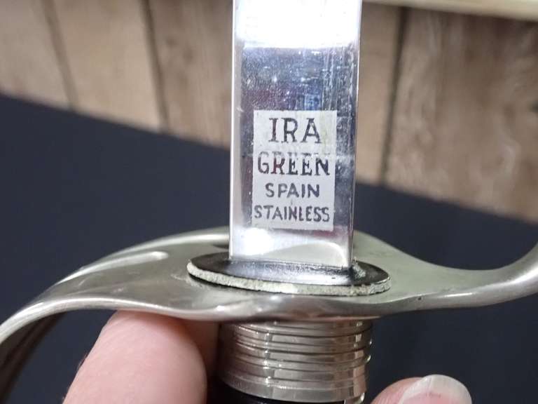 Vintage Sword with Scabbard Made in Spain - Blade Length in photos.