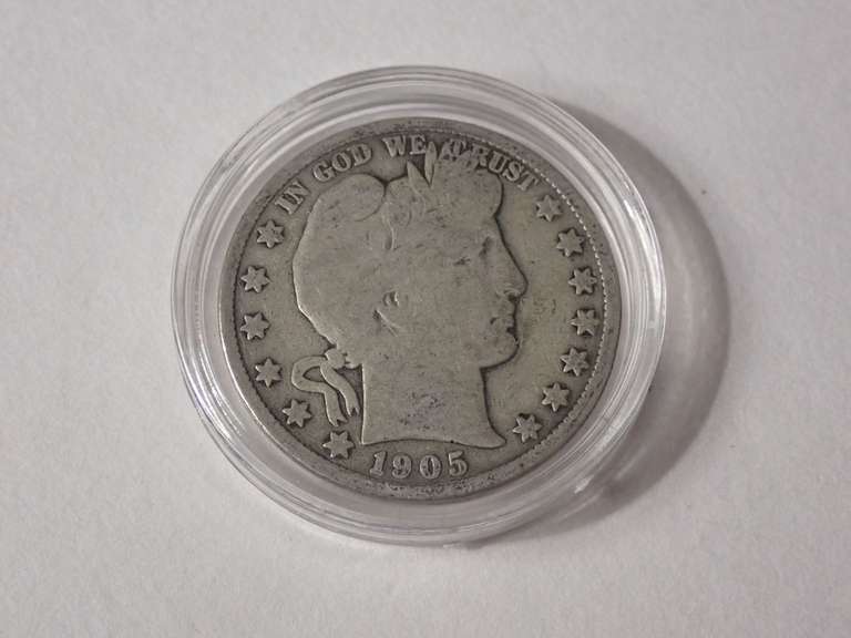 1905-S BARBER HALF DOLLAR COIN