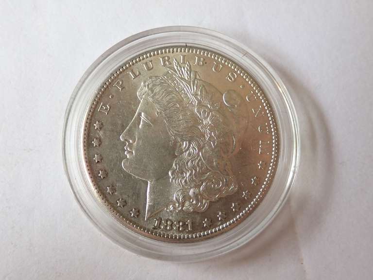 1881-S MORGAN SILVER DOLLAR COIN