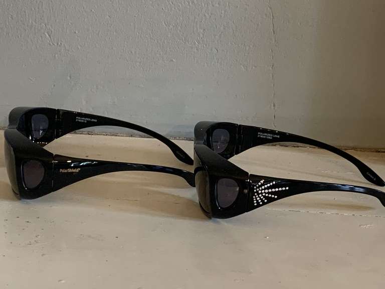 2 PAIR NICE POLAR SHIELD SUNGLASSES - DINETTE