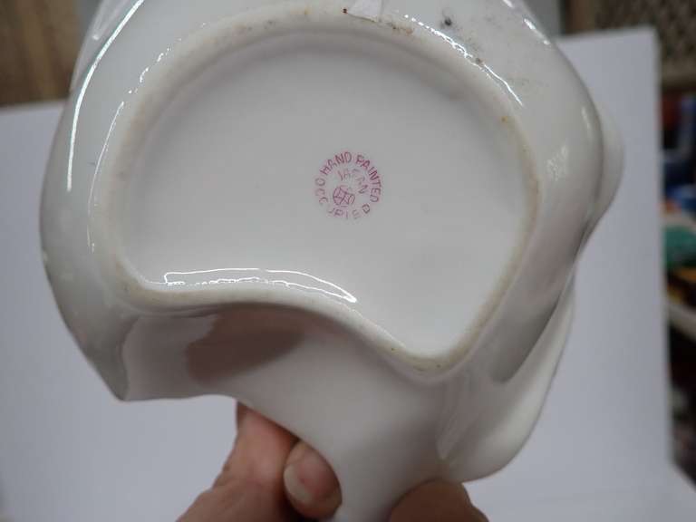 Two Hand Painted Dishes; Butterfly Dish Signed