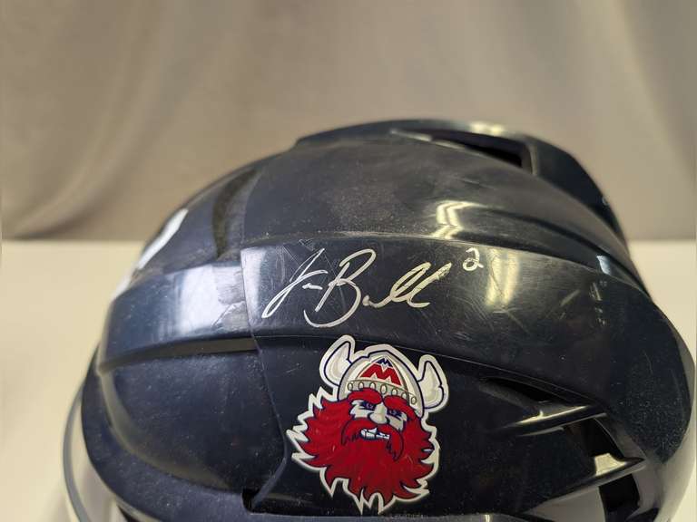 PLAYER AUTOGRAPHED MACON HOCKEY HELMET